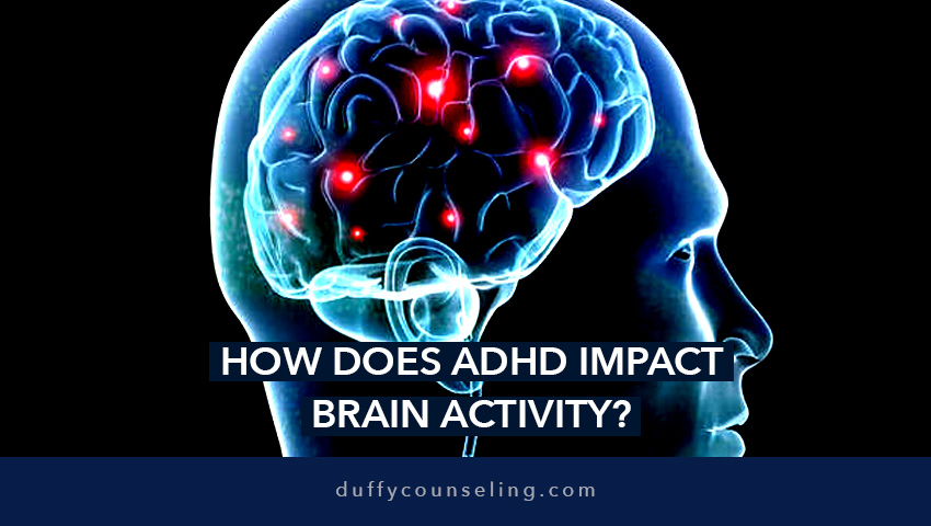 How does ADHD impact brain activity